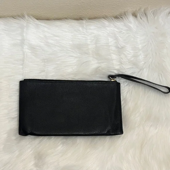 Michael Kors Black Pebbled Leather Wristlet - Picture 12 of 12